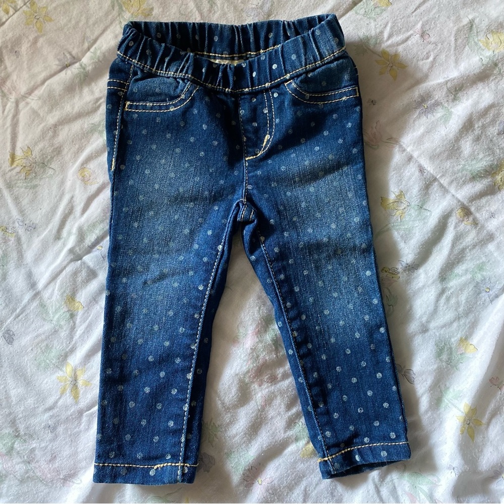 Crazy 8 Polka Dot Jeans 6-12M